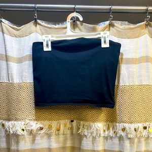 Black Tube Top with Built in Cami Bra